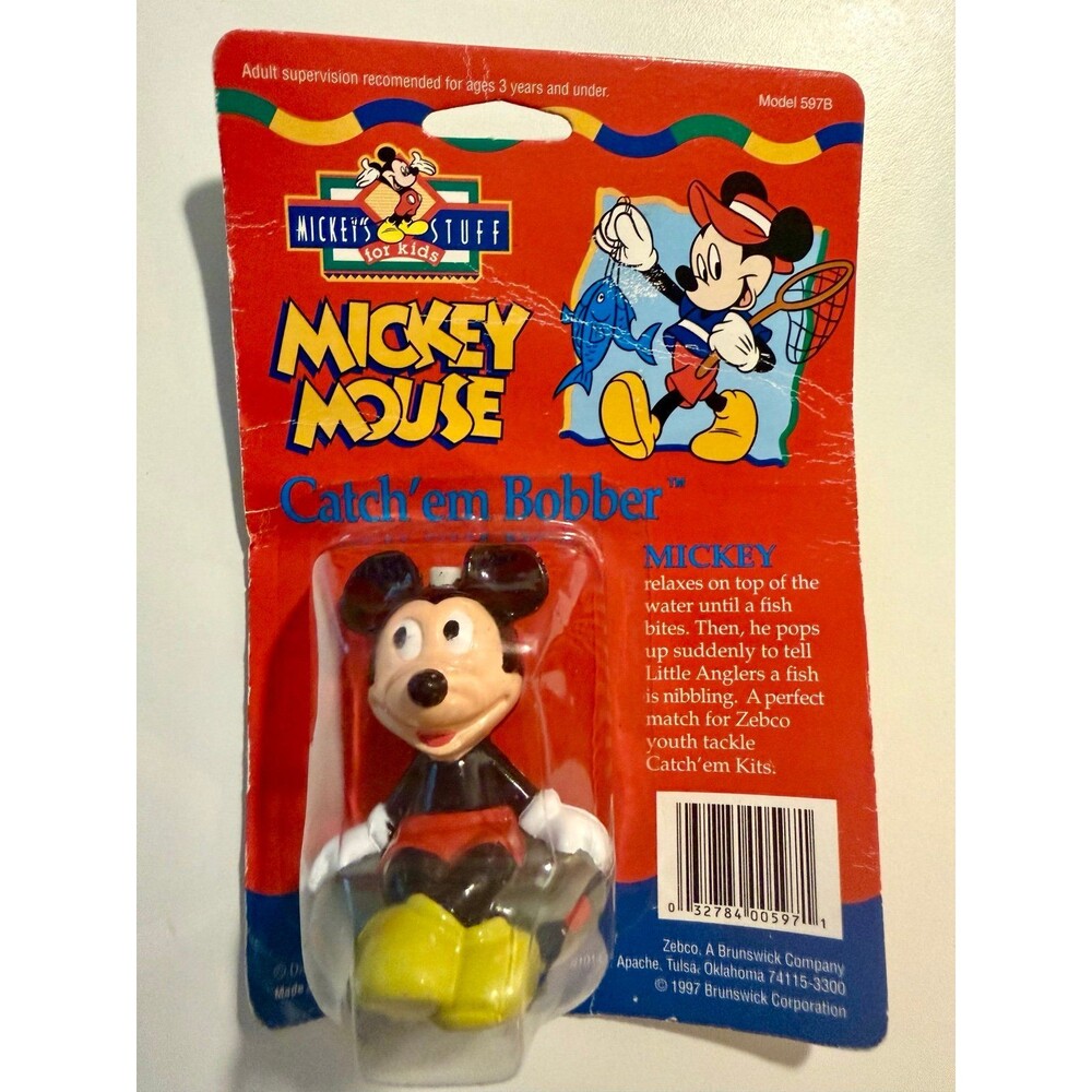 Mickey Mouse Catch'em Bobber Fishing Toy Zebco